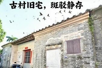 广东省中山市翠亨村岭南乡村砖木小院